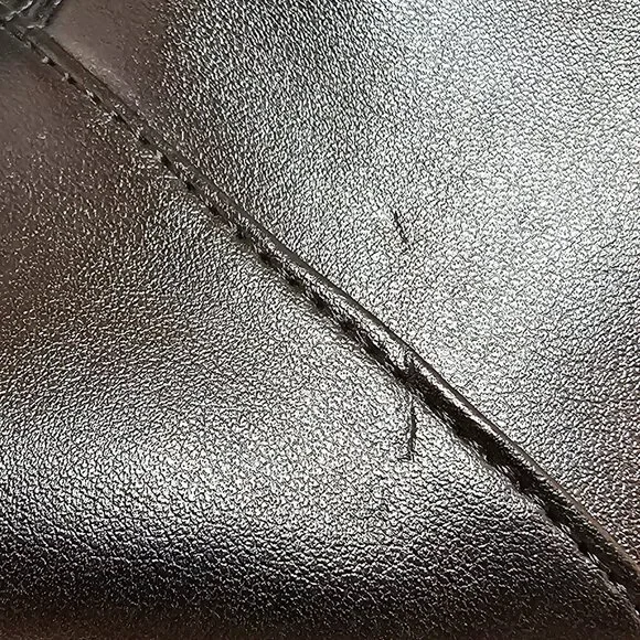 Brash Black Open Toe Heels with Buckle, Size 6 - Picture 9 of 10